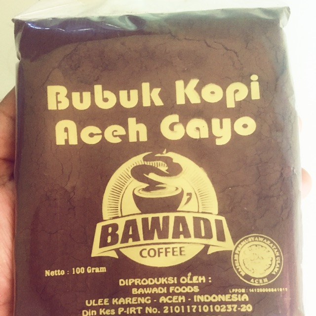 

BAWADI bubuk Kopi Aceh Gayo Robusta 100 gr