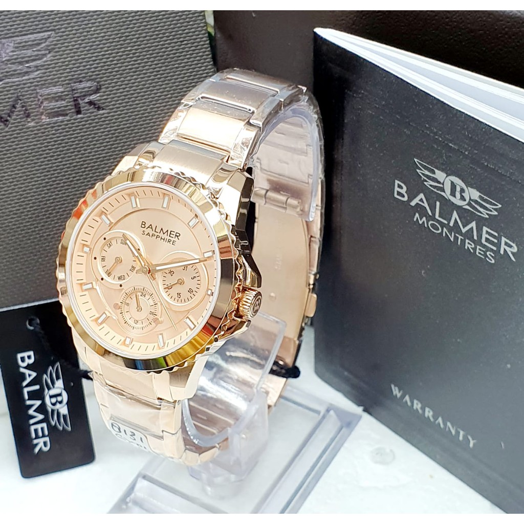 JAM TANGAN WANITA ORIGINAL BALMER 8131 CHRONOGRAPH STAINLESS STEEL