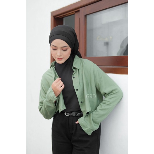 Kemeja Crop Wanita | Wrap Crop Wanita