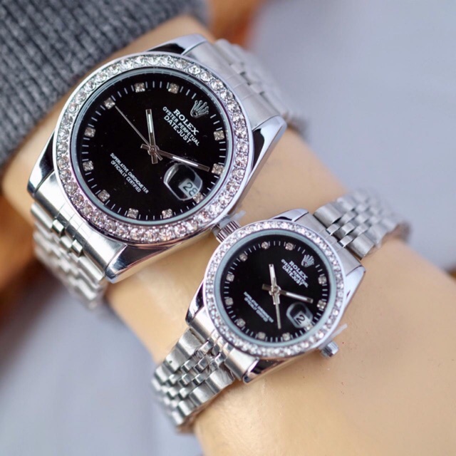 Jam Tangan Couple Rolex Polos dan mata