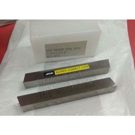 pahat bubut joe hss super cobalt 1/2 x 4 - pisau pahat bubut joe hss
