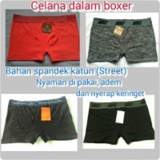 Underware Pria semi boxer