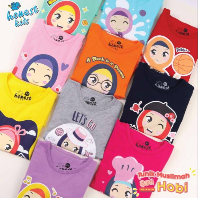 Kaos anak muslimah