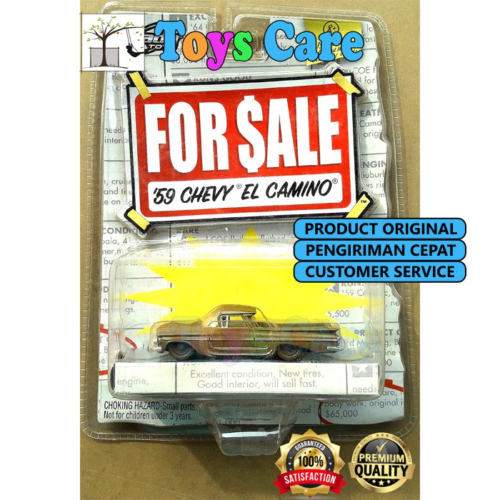 JADA FOR SALE - '59 CHEVY EL CAMINO MAINAN MOBIL CLASSIC MOBIL KECIL ORIGINAL JADA TOYS PROMO FLASH 