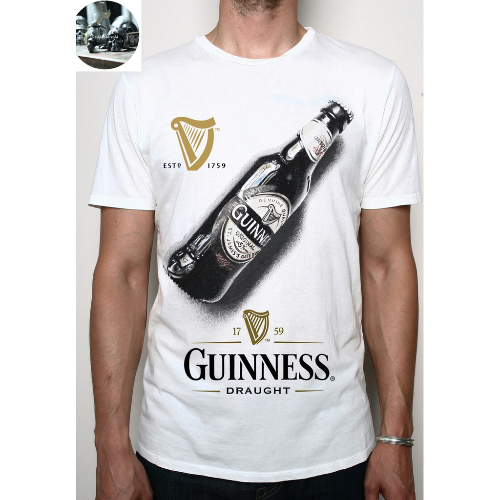 KAOS 3D GUINNESS BOTTLE BOTOL MINUMAN