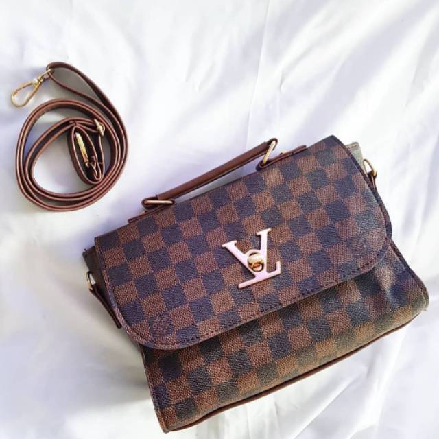 TAS FASHION WANITA IMPORT MURAH/LV TENTENG VIOLET