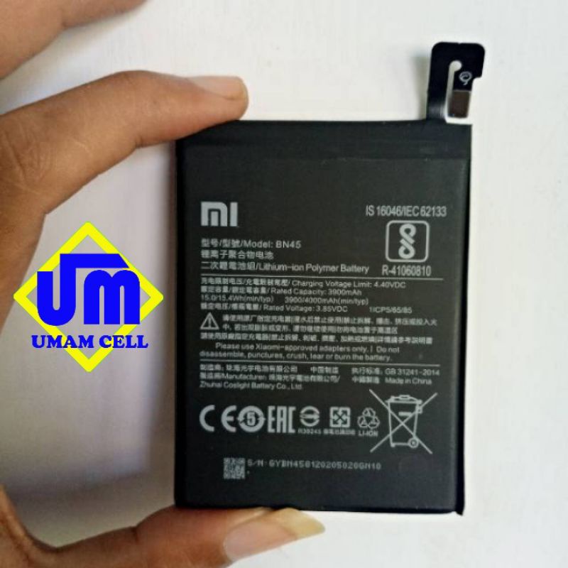 Baterai Handphone XiaoMi Redmi Note 5 Note 5 Pro BN45 Original OEM Batre