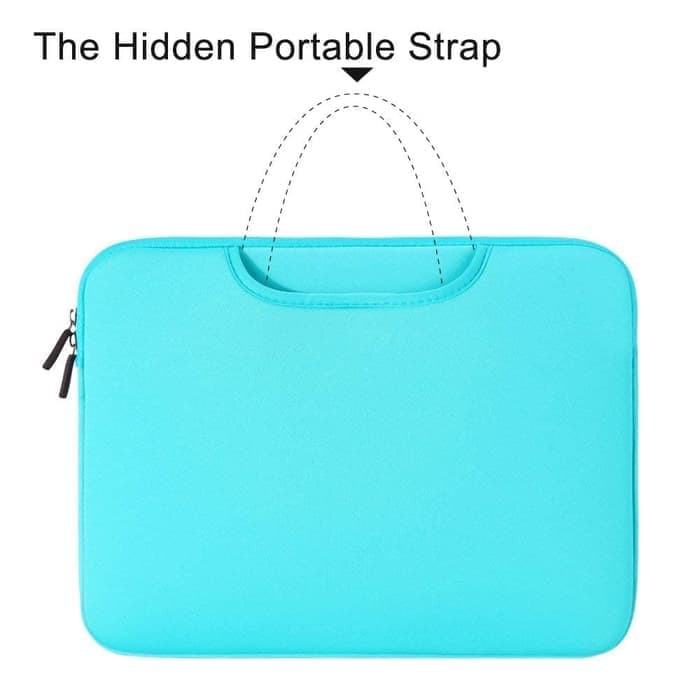 Tas Laptop Softcase Jinjing Foam Neoprene for Macbook 15 inch - Blue