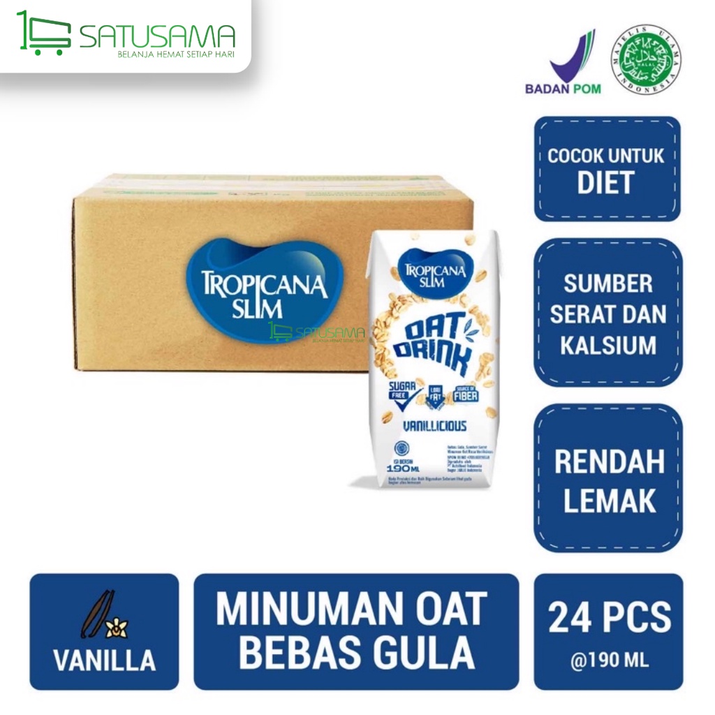 

TROPICANA SLIM OAT DRINK 190 ML (24 PCS) READY TO DRINK