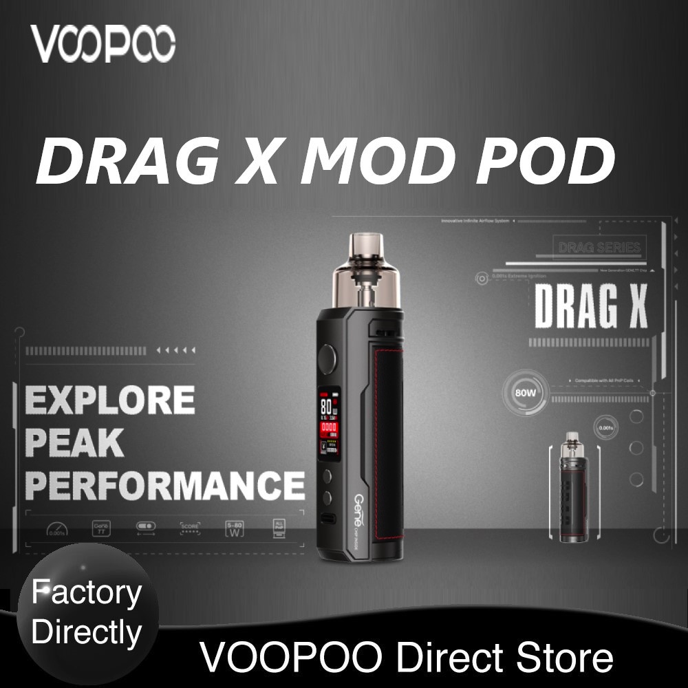 VOOPOO DRAG X POD 80W / VOOPOO VAPE DRAG X POD 80W AUTHENTIC