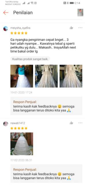 PLAT GRADE A Petticoat kawat gaun RING 3 Gaun Pengantin Pesta Wisuda Ujian Praktek KAWAT GAUN