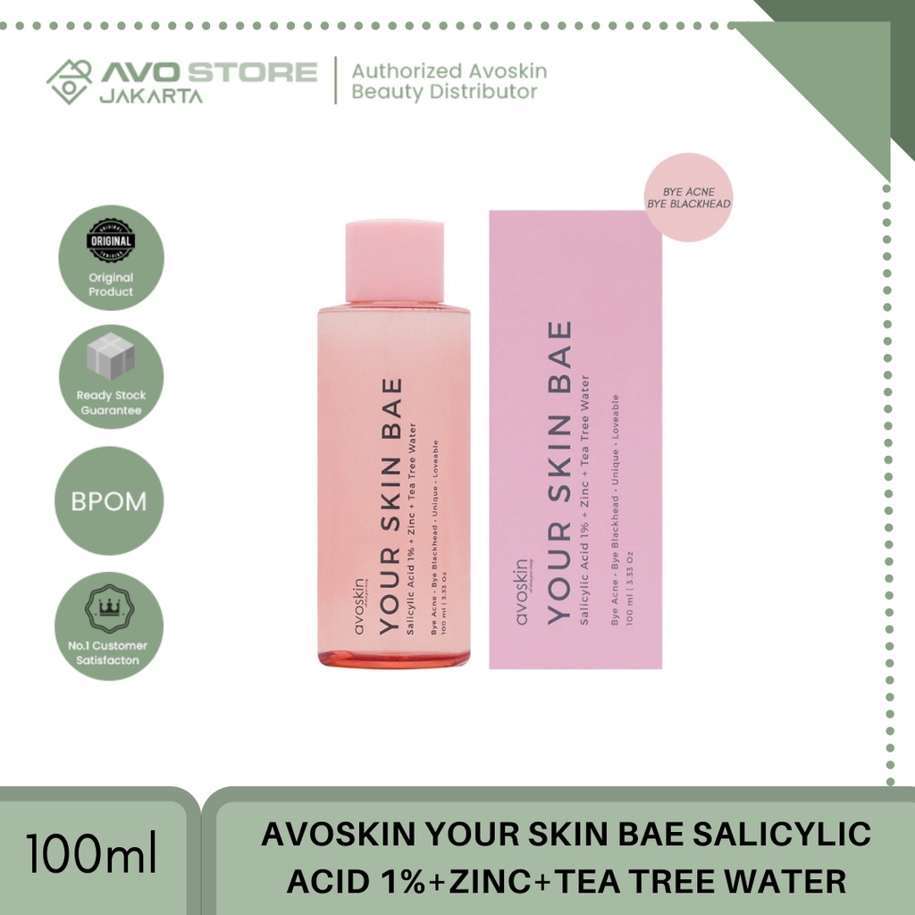 Avoskin Your Skin Bae Toner Salicylic Acid 1%+Zinc+Tea Tree Water