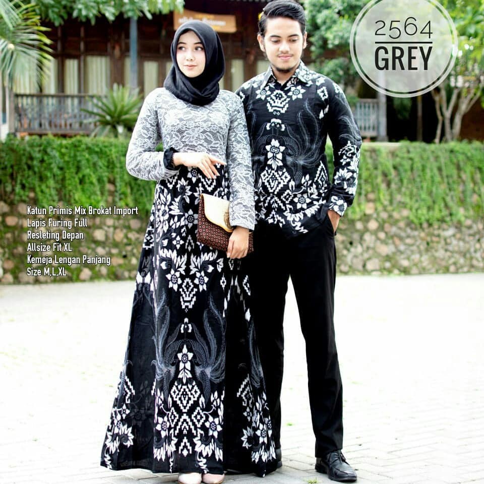 Maura Couple - Sania Ruffle Batik Couple ori Ndoro jowi DNT Garansi Termurah Shopee - BATIK Couple