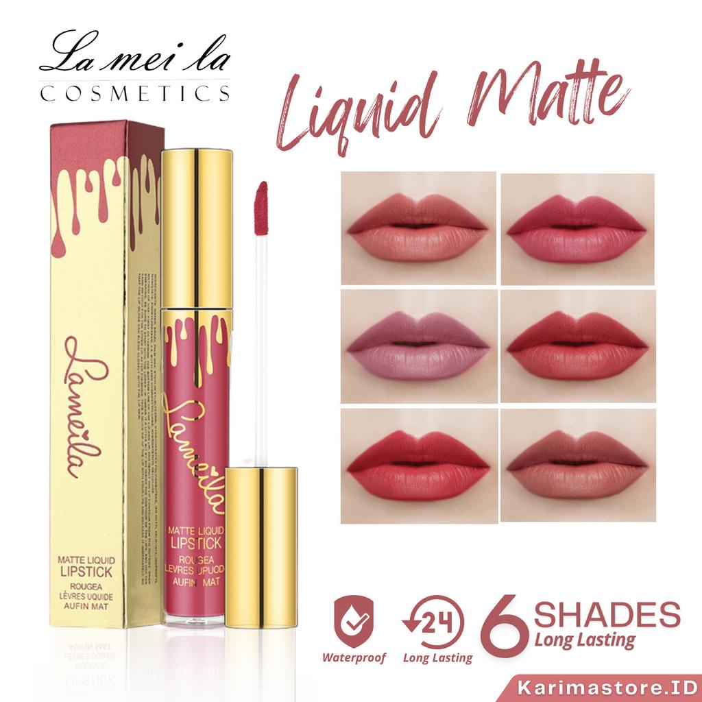 𝐎𝐑𝐈𝐆𝐈𝐍𝐀𝐋 | ❤️𝐋𝐀𝐌𝐄𝐈𝐋𝐀❤️ 𝐌𝐚𝐭𝐭𝐞 𝐋𝐢𝐪𝐮𝐢𝐝 𝐒𝐞𝐫𝐢 𝟕𝟔𝟑 Lipstik Pelembab Tahan Lama Lip Gloss Pewarna Bibir Cair | Lipstik | Liptint | Lip gloss | Kosmetik Bibir