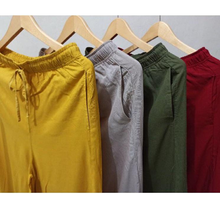 [BIG SALE] CELANA KULOT RAYON POLOS//CELANA KULOT RAYON TERBARU