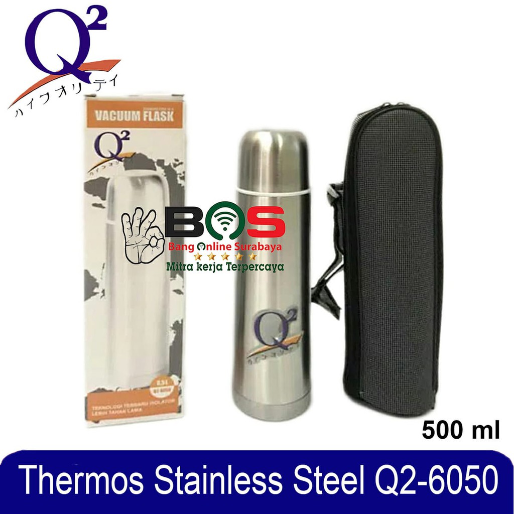 Thermos Termos Air Panas Dingin Q2-6050 Q2 6050 Kapasitas 500ML Q26050