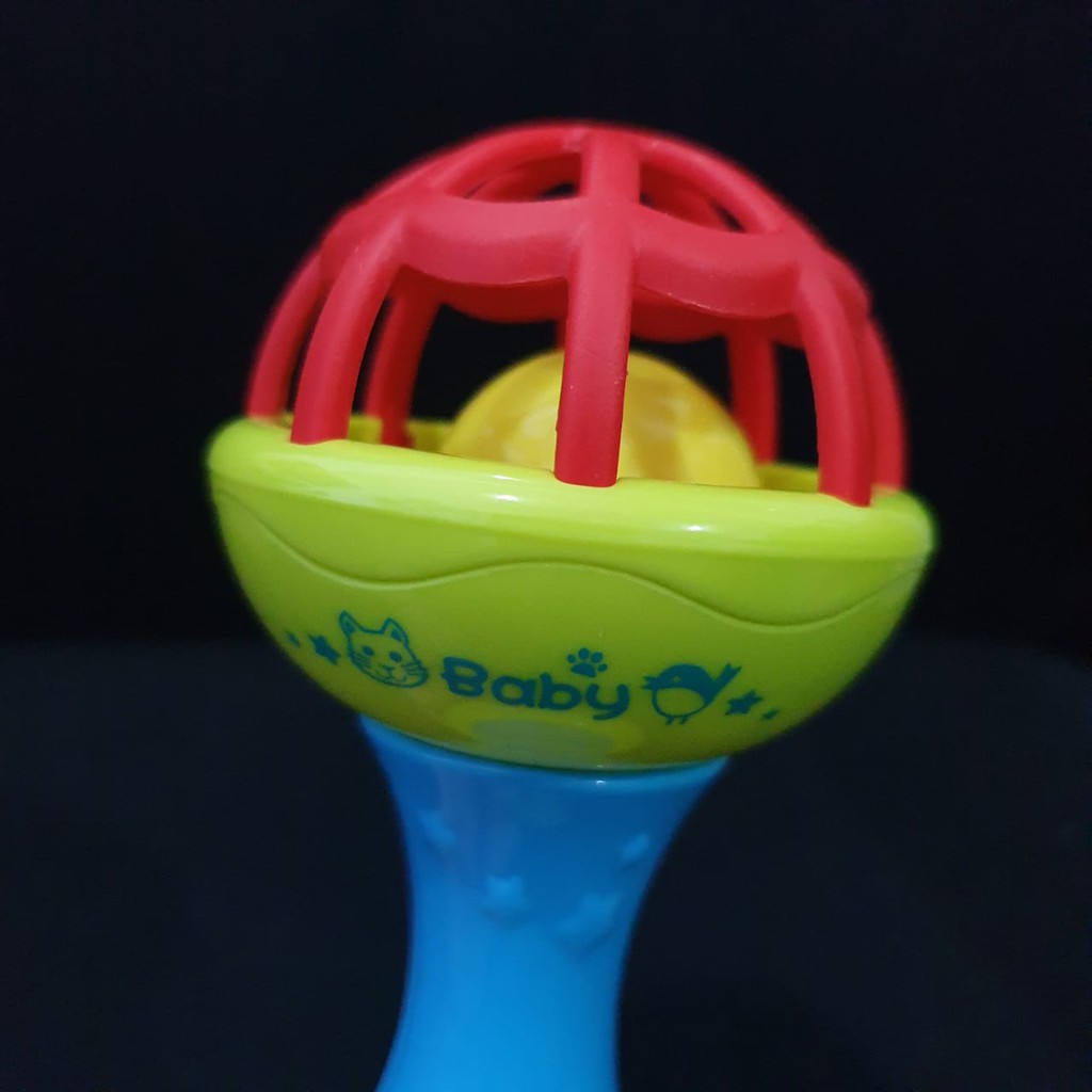 Mainan Bayi Rattle Stick Kerincingan - Krincingan Gigitan - Baby Soft Teether Gigitan Bayi BPA Free