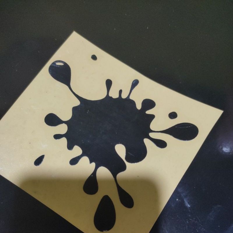 

sticker crot warna hitam