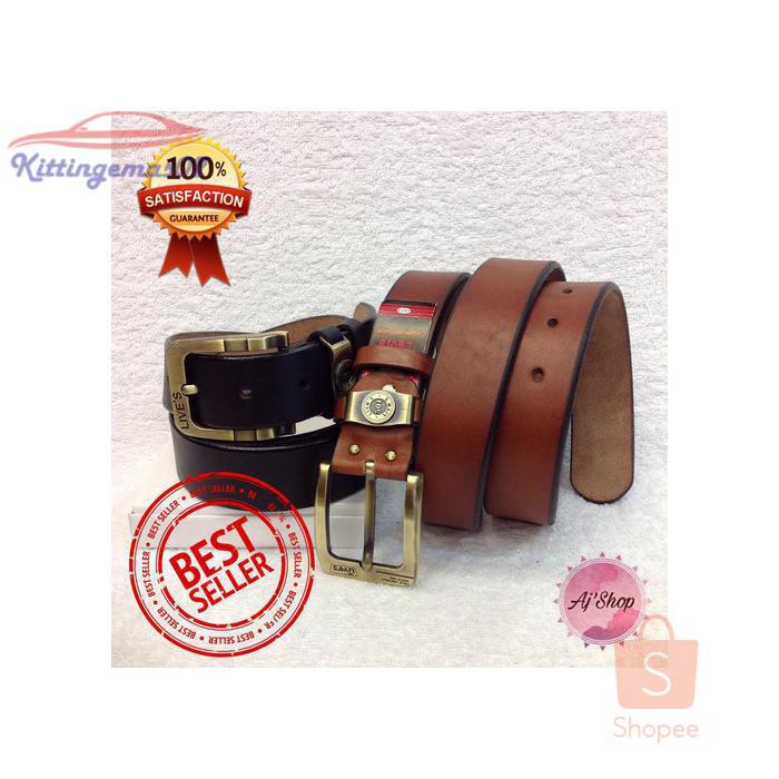 IKAT PINGGANG PRIA GESPER SABUK KTG2I154 IMPORT LEVIS ASLI KULIT