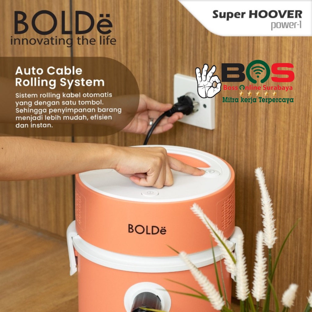 Bolde Super Hoover Power 1 Vacuum Cleaner / Pembersih Debu / Cleaner Heavy Duty Bolde Power One