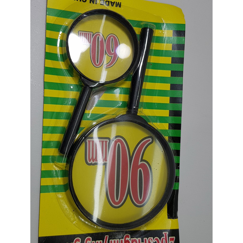 2 pc Kaca Pembesar 90mm &amp; 60mm ( loupe, Magnifying , magnifier lens )