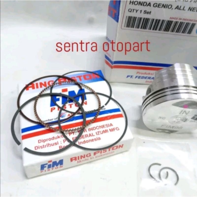 Piston seher kit beat led 2020 scoopy 2021 genio oversize 100 fim