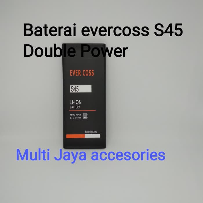 Baterai Evercoss S45 Double Power Ori battrey batrai hp a03