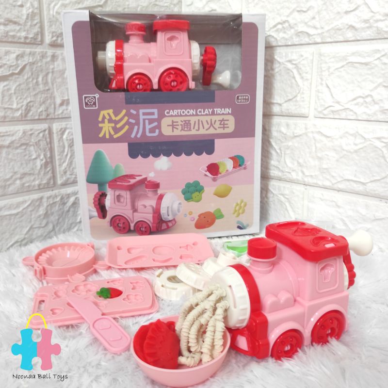 Clay Train Noodle Maker Mainan Kereta Plastisin