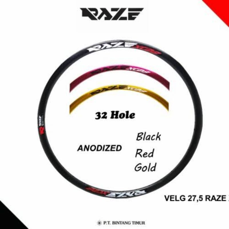 VELG RIMS RAZE 27.5 32 HOLE