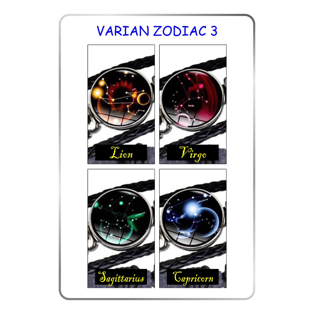 INFY - GELANG ZODIAK TANGAN WANITA PRIA KEPANG ZODIAC FASHION KOREA GLOW HIASAN A004 IMPORT MURAH