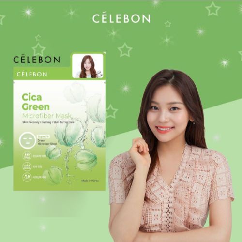 Celebon Cica Green Microfiber Mask