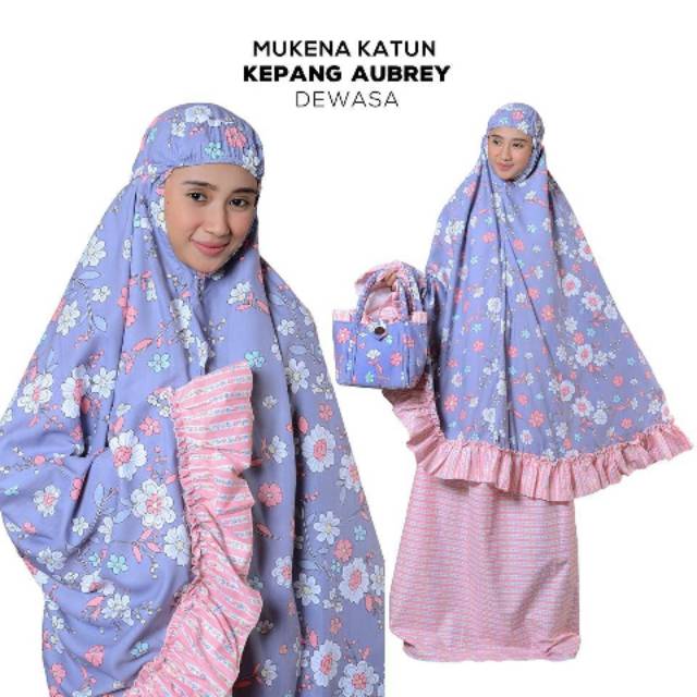 FREE ONGKIR MUKENA KATUN AUBREY TAS KEPANG (DEWASA) / GROSIR SUPPLIER AGEN RESELLER TASIK TERMURAH