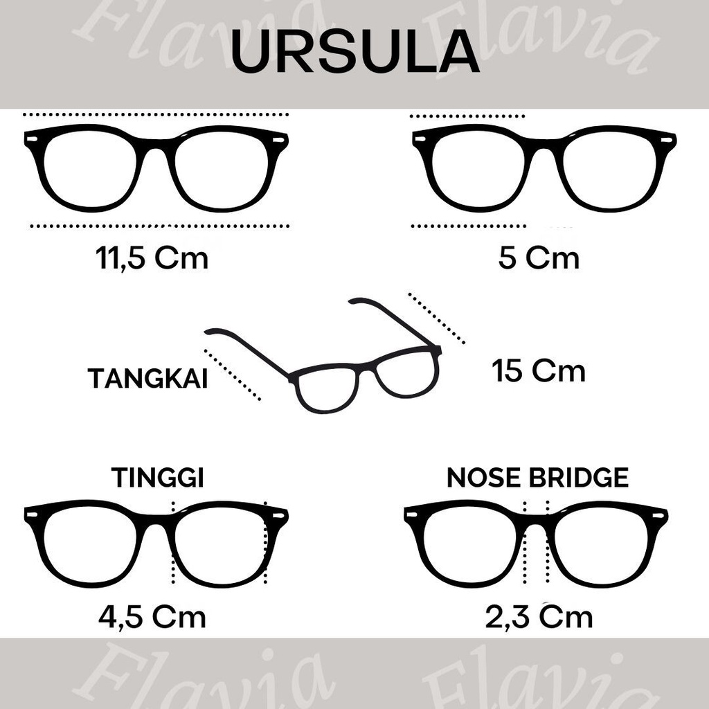 Flavia Eyewear - Kacamata Ursula Round Steel (custom minus, photochromic, blueray, bluechromic dan photobrown)