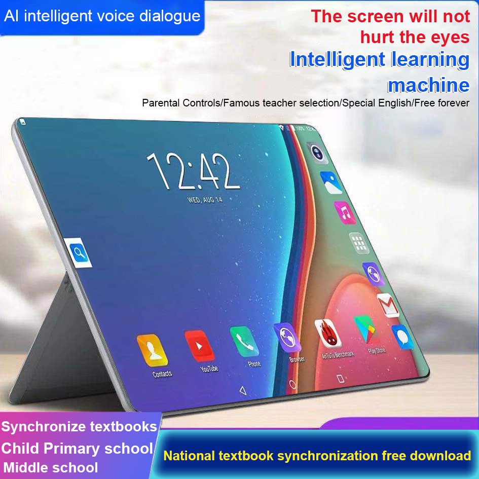 【Hot Sale】 2022 tablet 5G baru 8GB+128GB tablet pembelajaran Android laris manis