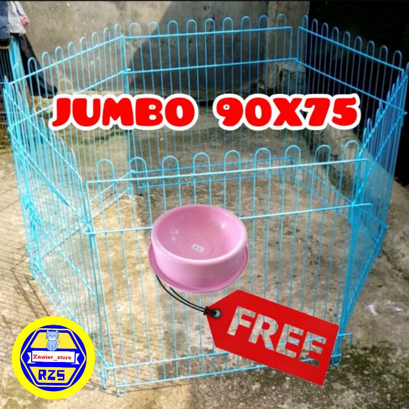KANDANG KUCING.KELINCI.ANJING BESI LIPAT (KHUSUS GOSEND)-PAGAR 90X75