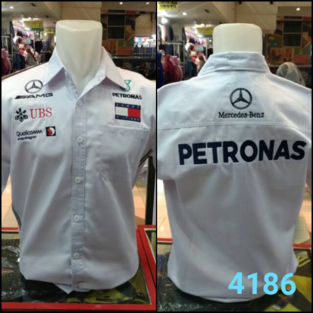 Kemeja Mercedes AMG Petronas Motorsport F1 Team - Baju - Otomotif - Formula 1 - Mercedes Benz