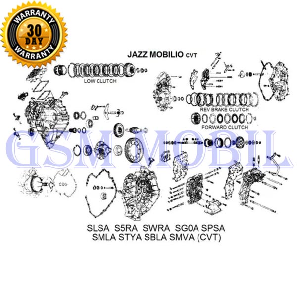 Kampas Matic Honda Jazz Mobilio CVT Low 22020-PWR-300 10006852