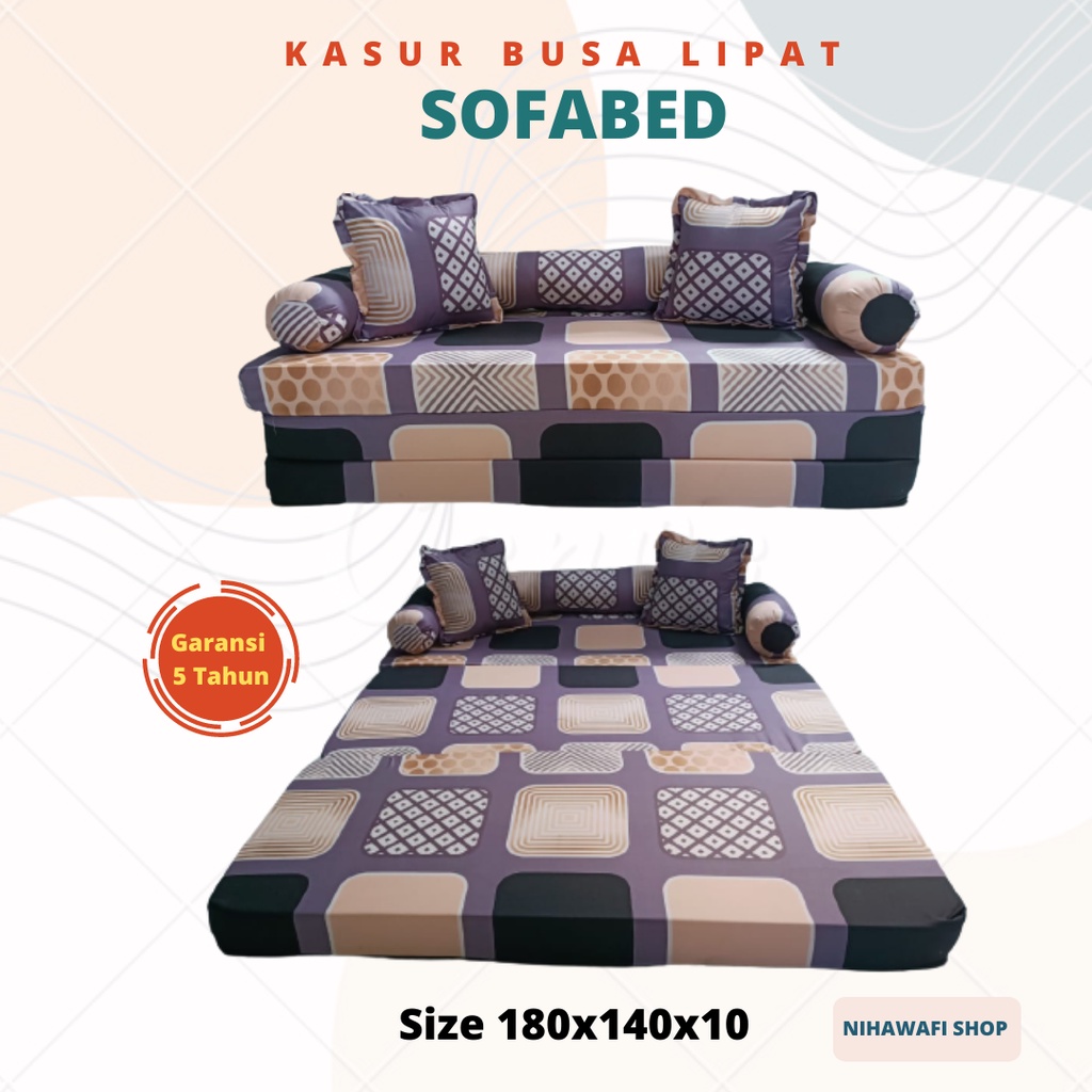 Sofa bed Kursi Duduk Kursi Ruang Tamu Kursi Lipat Minimalis Karakter Kasur Busa Tebal Cover Katun In