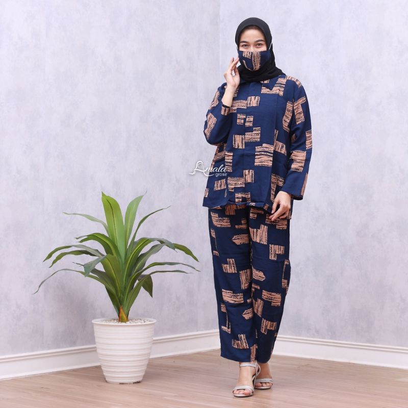 BISA COD SETCEL JUMBO KAYU ONE SET BIG SIZE LD 125 cm/ Pajamas / Setelan Wanita jumbo Katun Rayon Premium