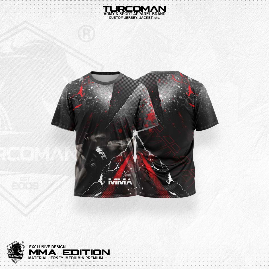 MMA EDITION/JERSEY MMA/KAOS/PAKAIAN/KAOS FULL PRINTING/ OLAHRAGA/TRC MMA