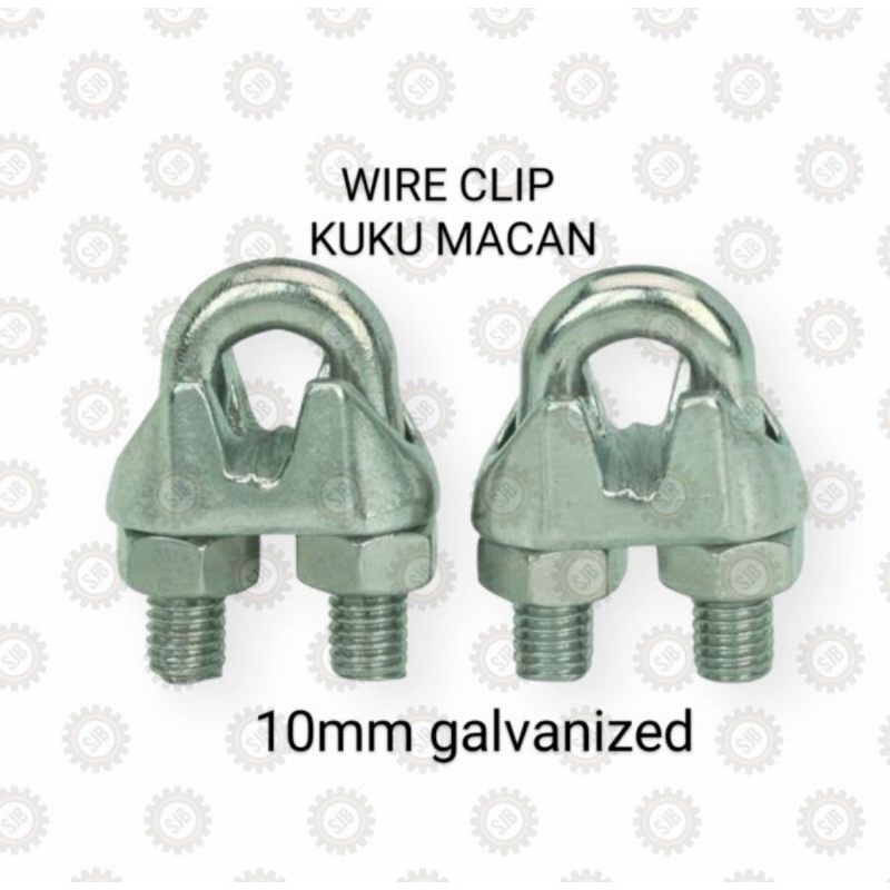 Klem seling M10 klem sling 10mm 3/8 kuku macan wire clip