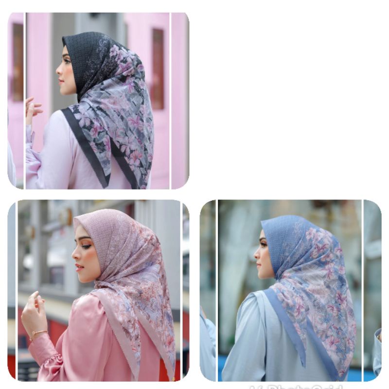 Buttonscarves malaya series SKY BLACK