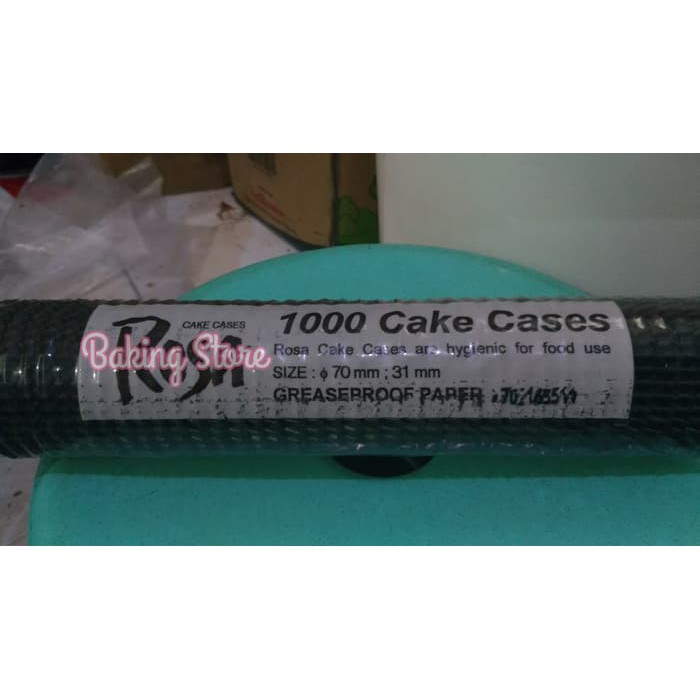 Tempat Kue/ Roti Cake Cases - Kertas Kue Hitam 70mm isi 1000