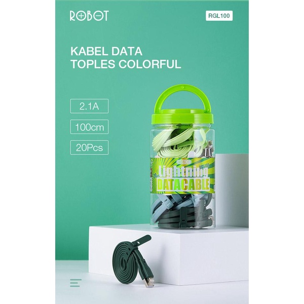 Kabel Data ROBOT RGL100 Lightning Iphone (1 TOPLES)