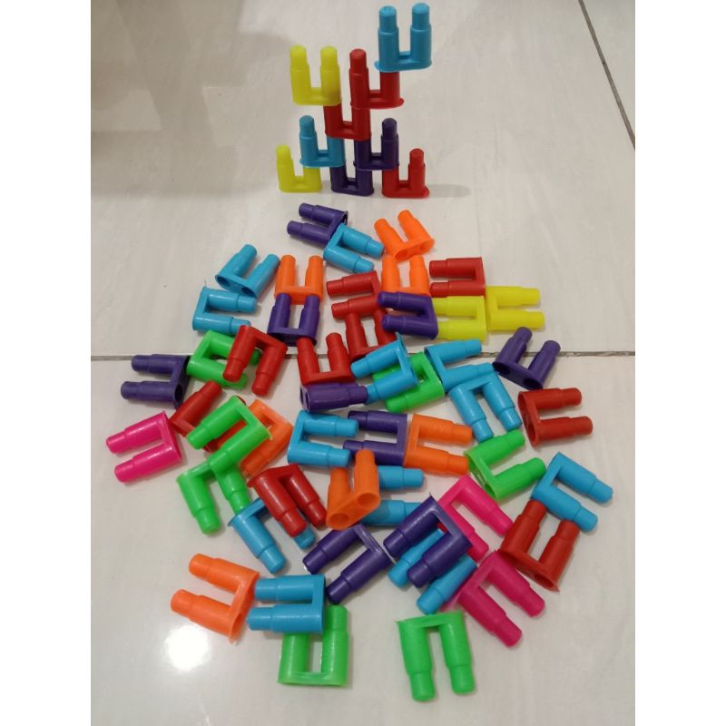 Lego roket peluru 100 gram lego miniset besar lego jadul mainan bongkar pasang puzzle block edukasi