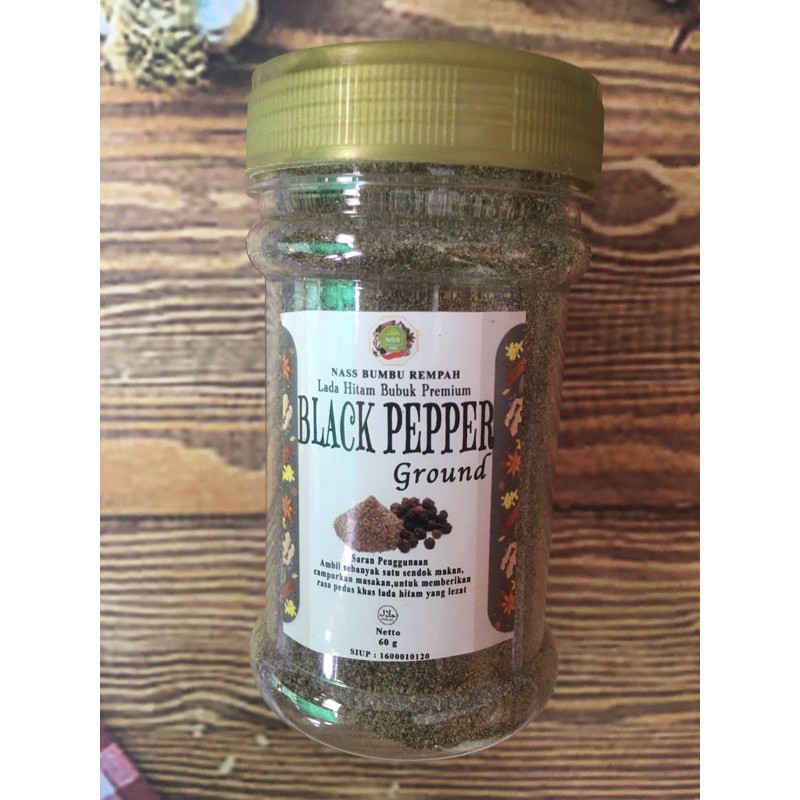 

Lada Hitam Bubuk Murni / Black Pepper Powder Pilihan Nass Bumbu Rempah