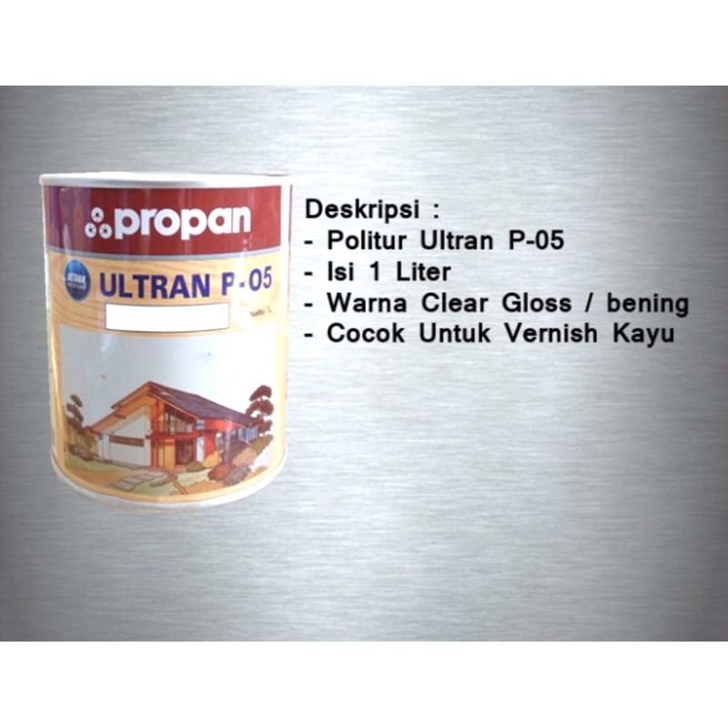 Vernish Kayu - Pernis Kayu Ultran PO5 Clear