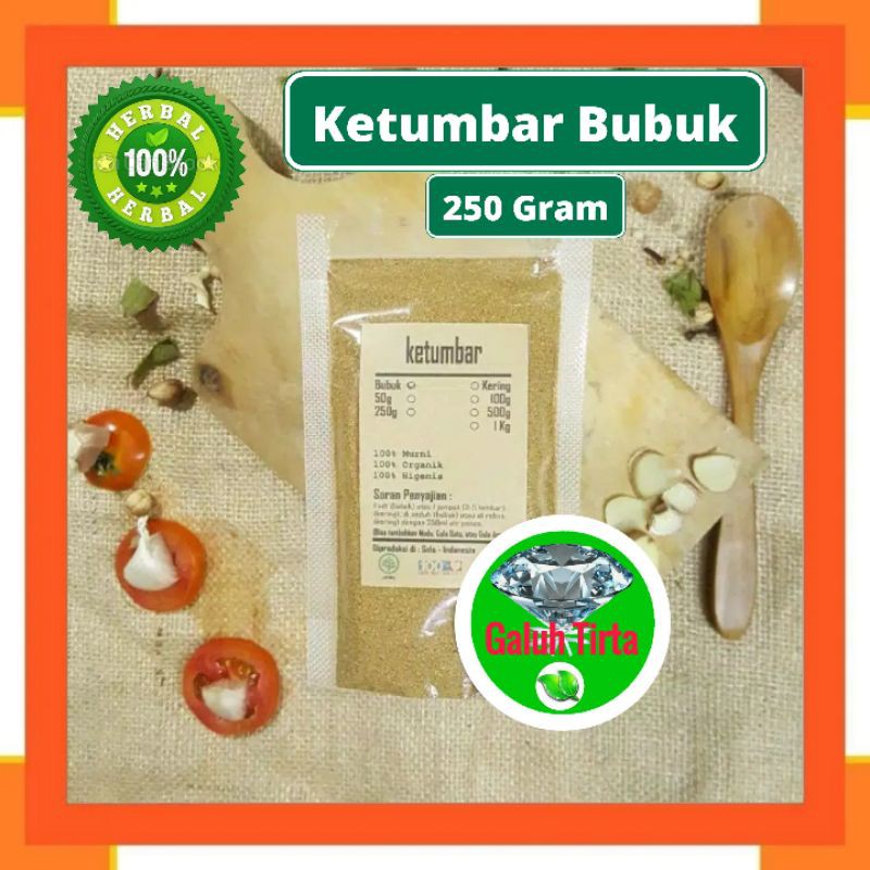 

KETUMBAR BUBUK 250 GRAM - Coriandrum Sativum - MURNI - JSR - REMPAH