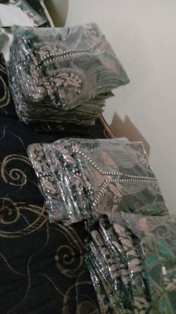 Atasan Batik Wanita Tunik Batik Jumbo Zipper Depan Size M L Xl Xxl Xxxl