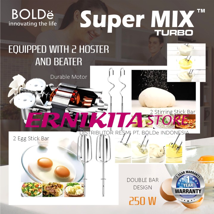 BOLDe SUPER MIX - New Design Electric Hand Mixer